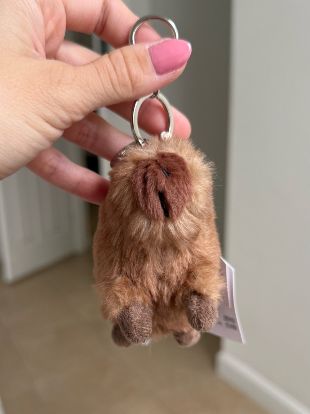 Jellycat Clyde Capybara Keychain Bag Charm NWT - Picture 3 of 4